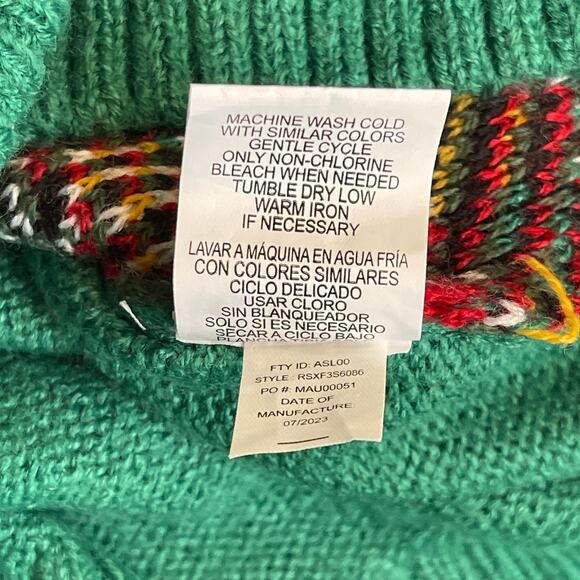 Novelty CHRISTMAS TREE CAMO Ugly Christmas Sweater Size Large - Picture 5 of 5